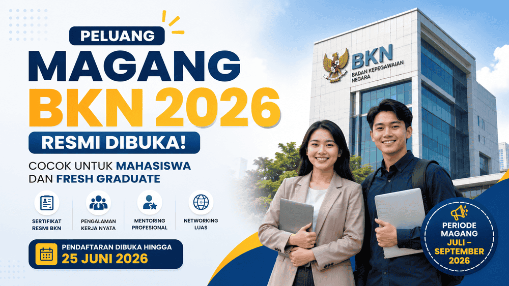 Peluang Magang di BKN 2026 Resmi Dibuka
