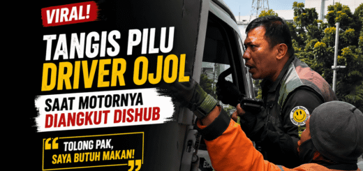 Tangis Pilu Driver Ojol Saat Motornya Diangkut Dishub