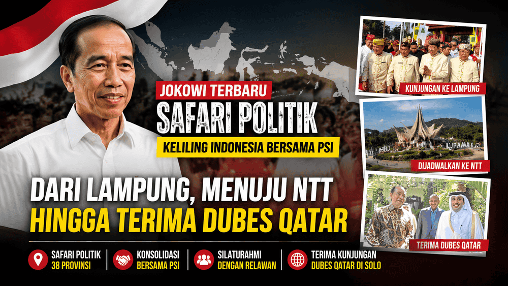 Joko Widodo saat menghadiri agenda safari politik terbaru.