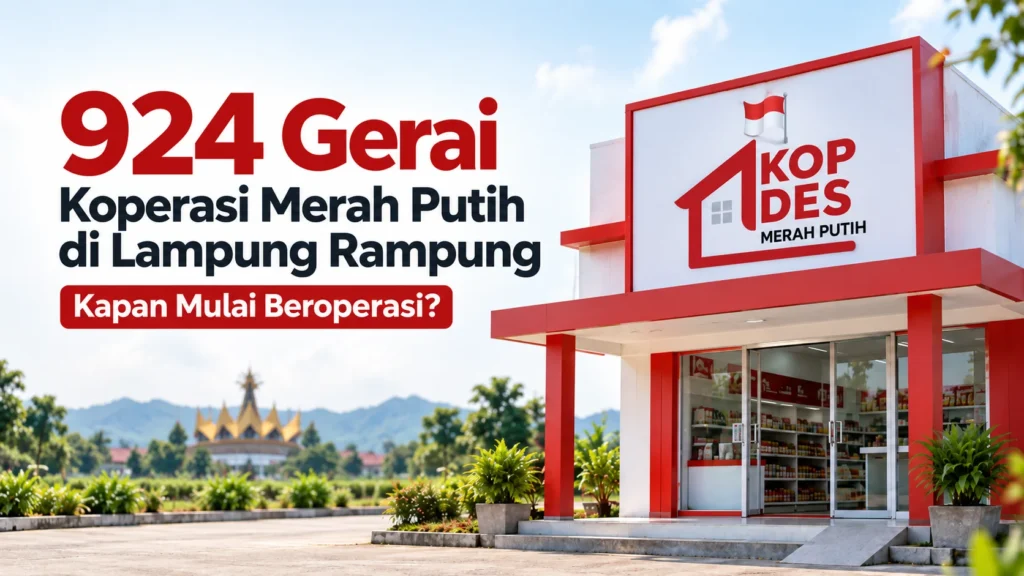 924 Gerai Koperasi Merah Putih di Lampung Kapan Beroperasi