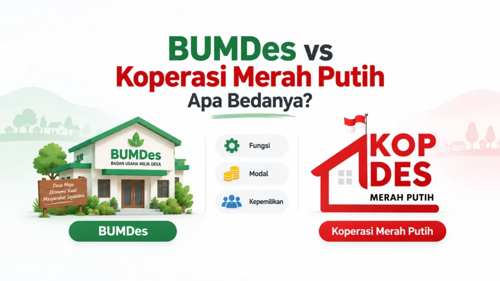 Apa Bedanya BUMDes dan Koperasi Merah Putih