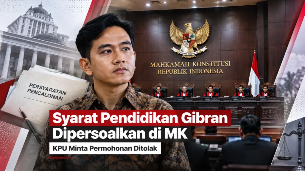 Sidang MK soal Syarat Pendidikan Gibran